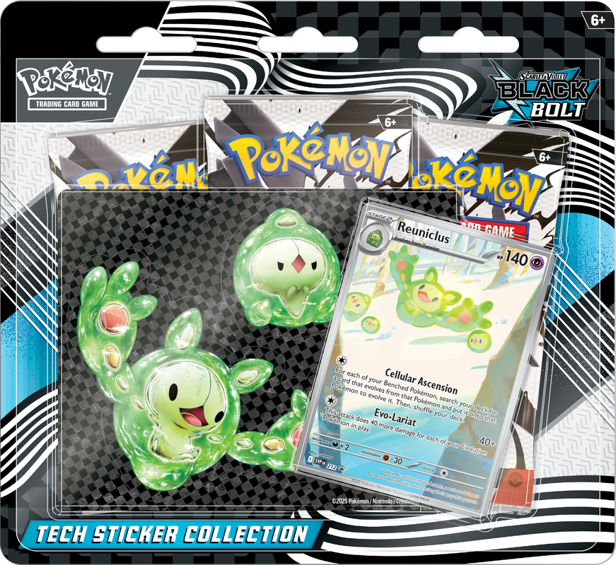 Pokémon TCG: Black Bolt Tech Sticker Collection