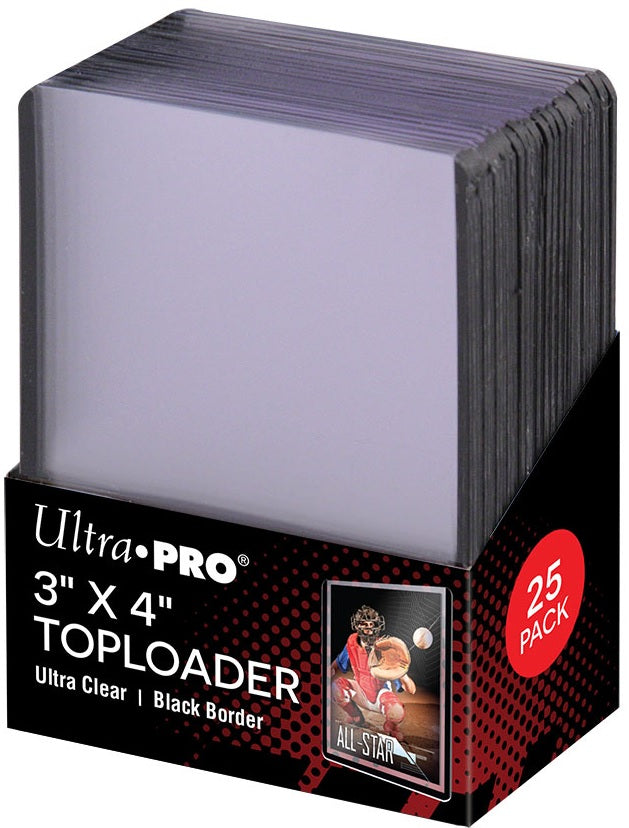 UltraPro 3" x 4" Ultra Clear Top loader (Black Border)