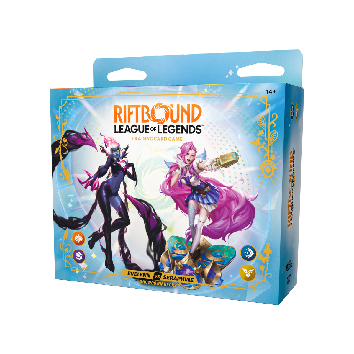 Riftbound League of Legends TCG Radiance Showdown Deck Display - Evelynn vs Seraphine 4Ct (Pre-Order) product image 2
