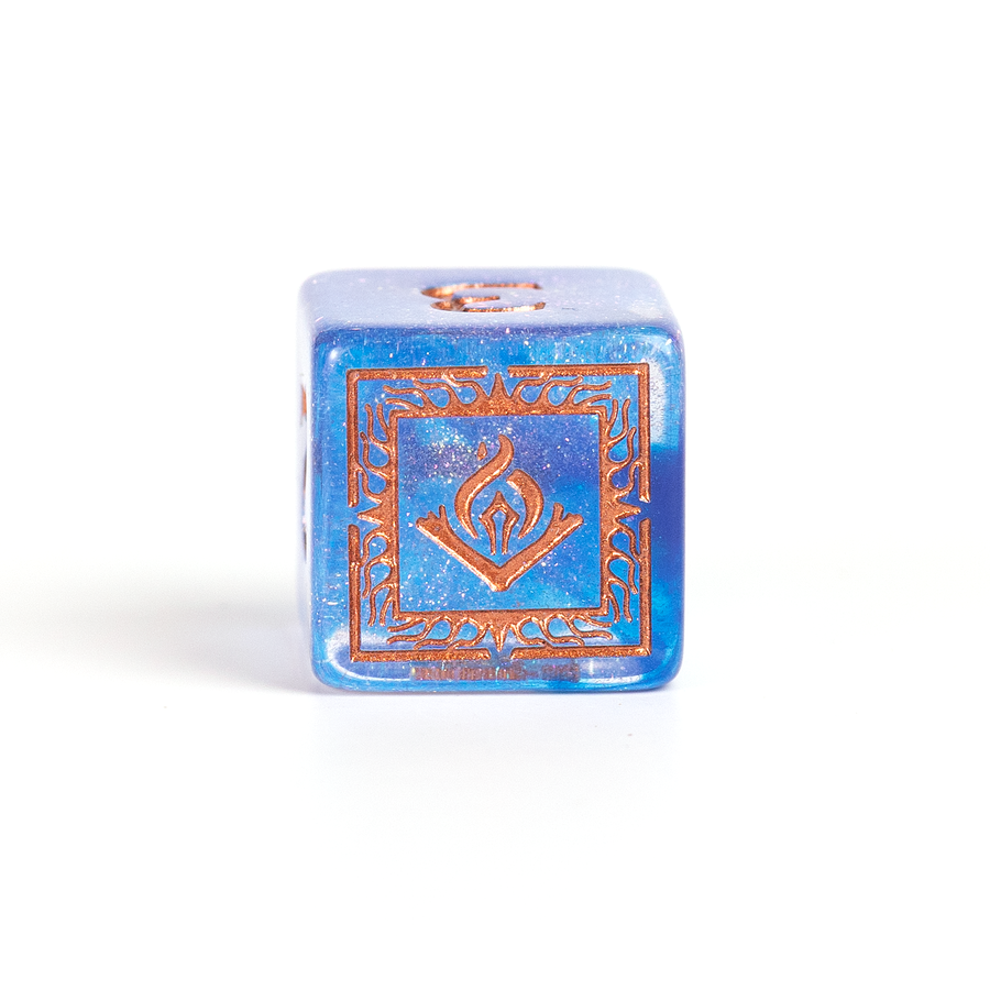 Dungeons & Dragons Adventure Dice by Sirius Dice - Wizard (Blue)