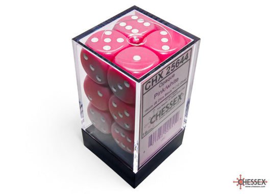 Chessex Pink D6 (12 Dice) 25644