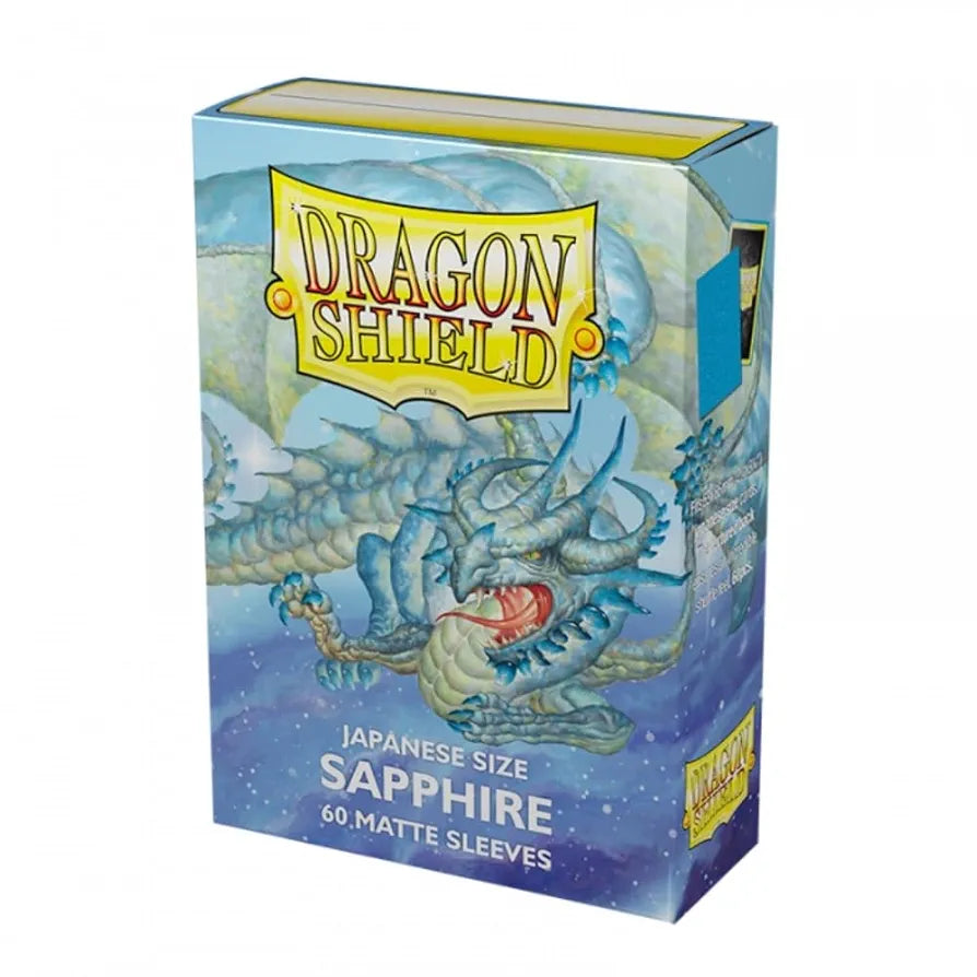 Dragon Shield - Sapphire Matte Sleeve (60 Count - Japanese Size)