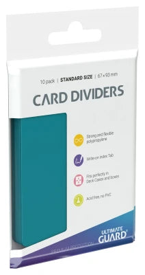 Ultimate Guard Card Dividers - Standard Size (10 pack) - Petrol Blue