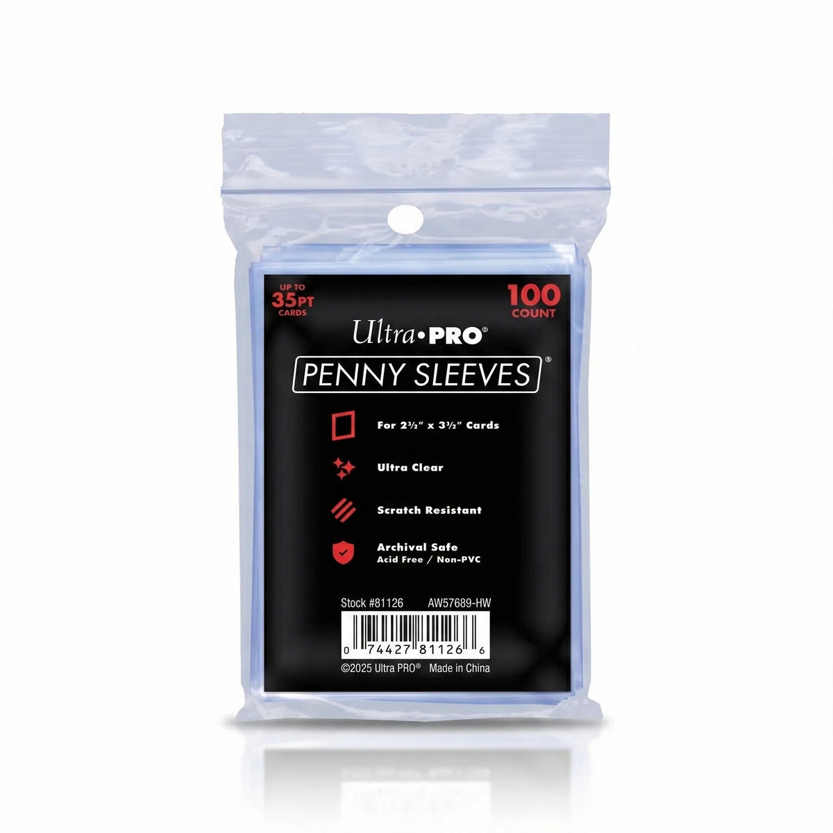 UltraPro 2.5" x 3.5" Soft Trading Card Penny Sleeves