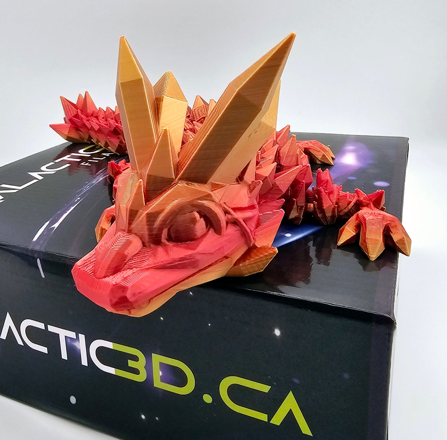 Galactic3D PLA - 1.75mm / 1 kg - Red/Gold Rainbow Silk