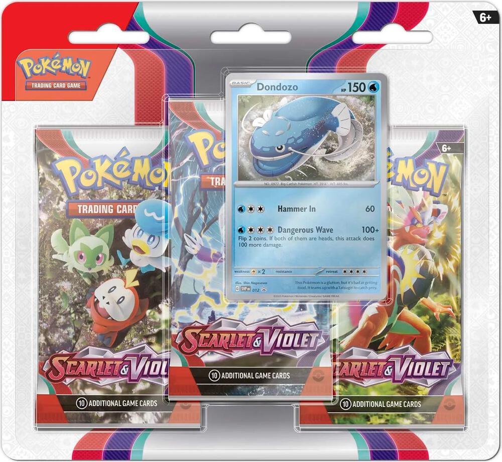 Pokémon TCG: Scarlet & Violet Base Set 3-Pack Blister (Dondozo)