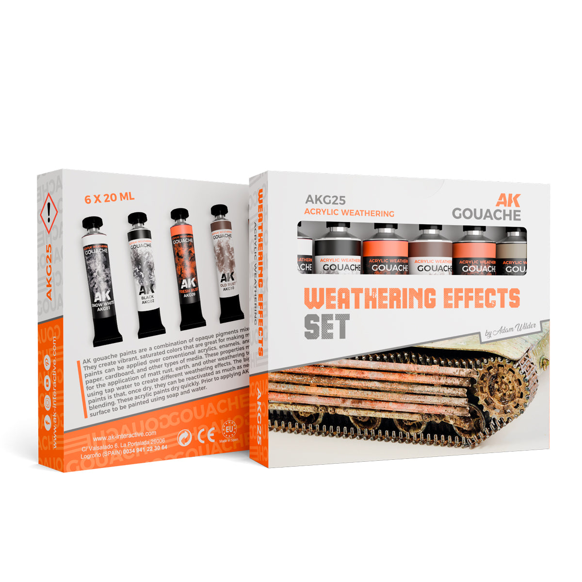 AK Interactive Gouache Weathering Effects Set AKG25