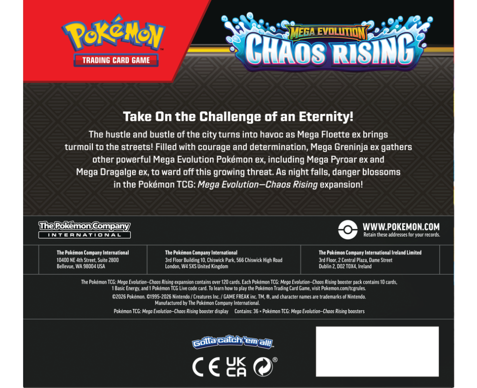 Pokémon TCG: Chaos Rising Booster Box