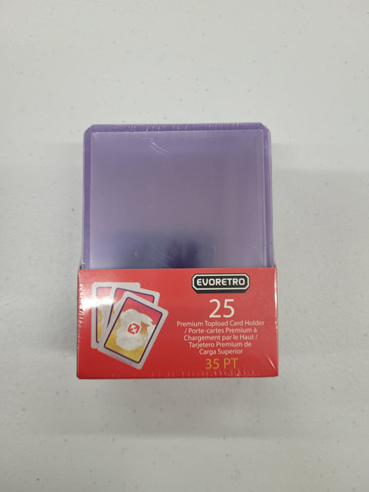 Evoretro 3" x 4" Clear Toploaders (Pack of 25)