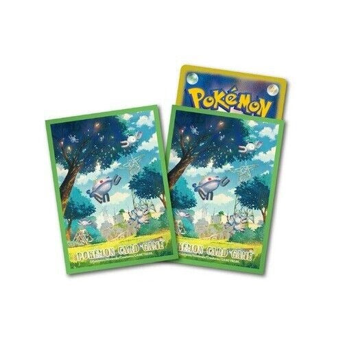 image shows 2 sleeves with 1 card being inserted into the right sleeve