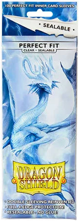 Dragon Shield Sleeves - Sealable Perfect Fit - Clear (100 Count - Standard Size)