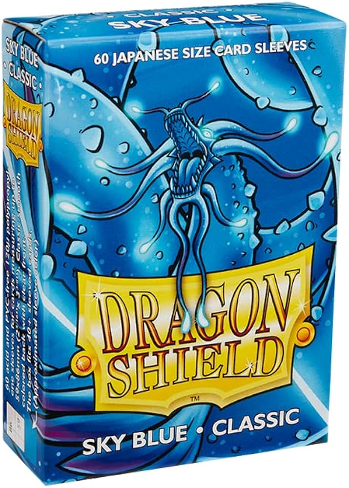 Dragon Shield - Sky Blue - Classic Sleeves (60 Count - Japanese Size)