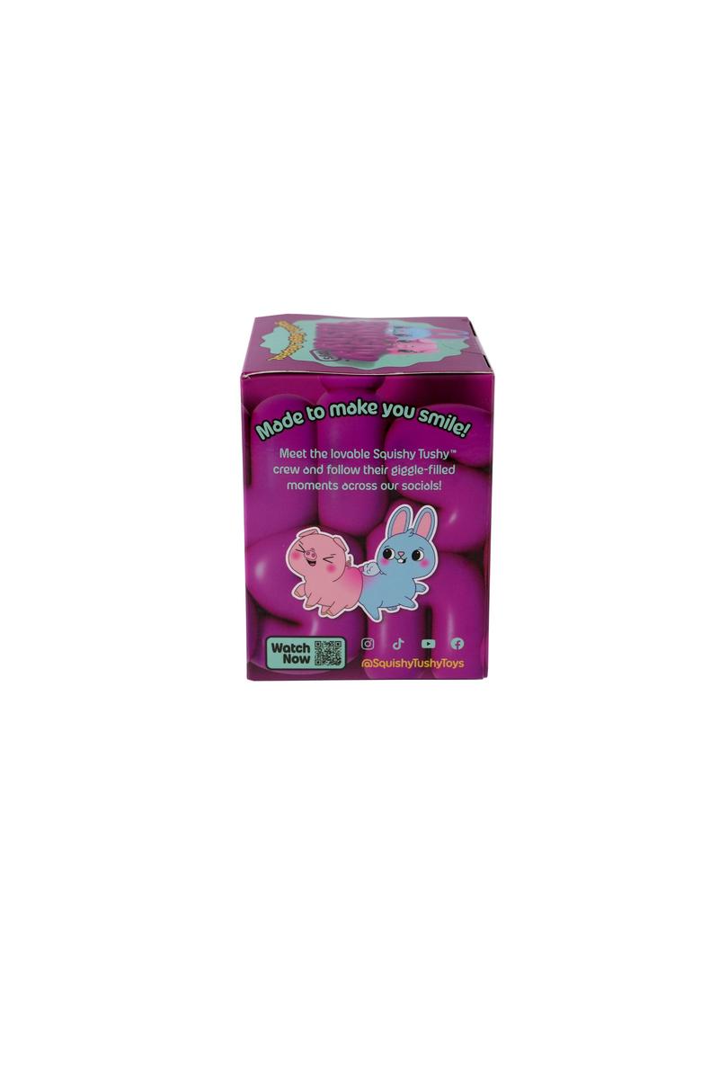 Squishy Tushy single blind-box packaging alternate view; one random figure per pack.