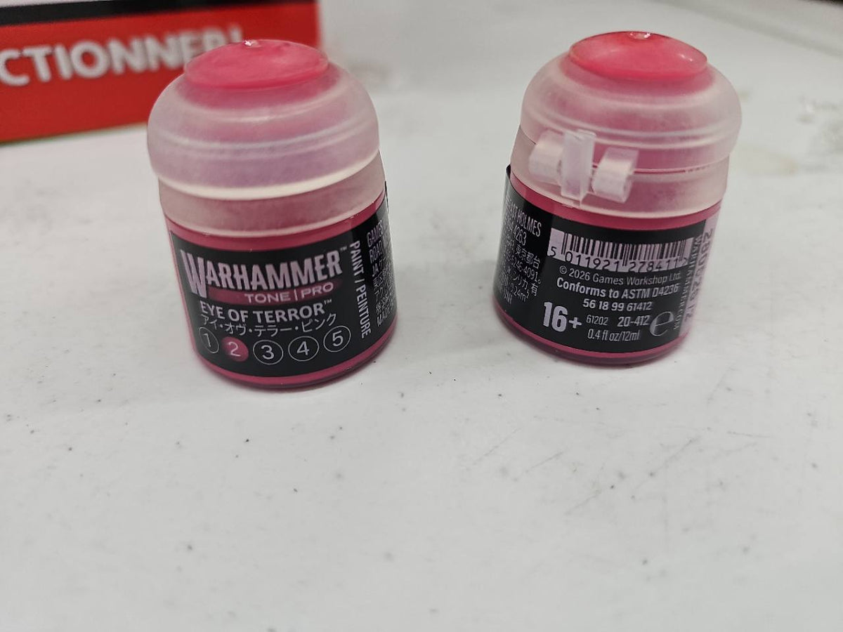 Warhammer Tone Pro Eye of Terror 2 12 mL, front and back label views; sold individually