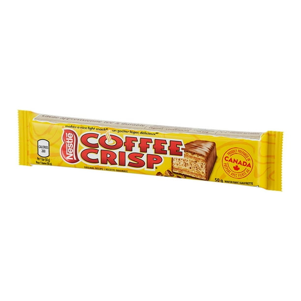 Nestlé Coffee Crisp Chocolate Wafer Bar 50 g package
