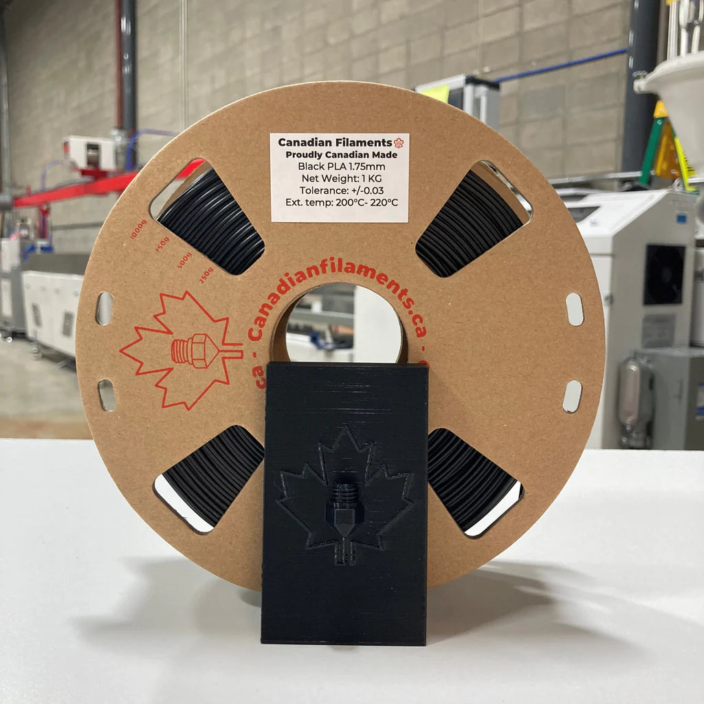 Canadian Filaments PLA - Black - 1.75mm / 1 kg