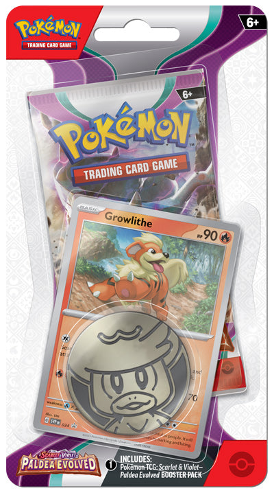 Pokémon TCG: Paldea Evolved Checklane Blister (Growlithe)