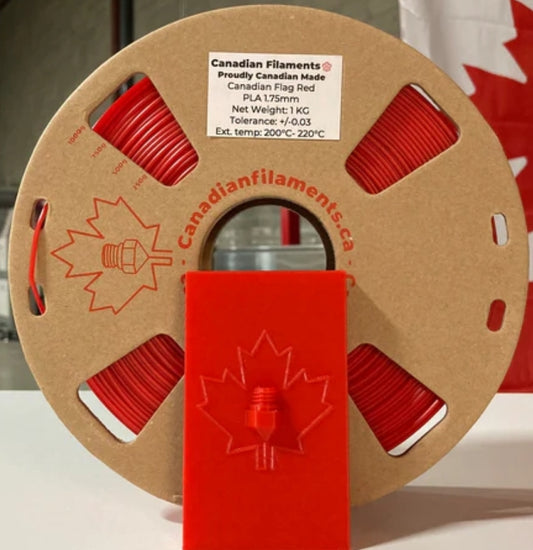 Canadian Filaments PLA - Canadian Flag Red - 1.75mm / 1 kg