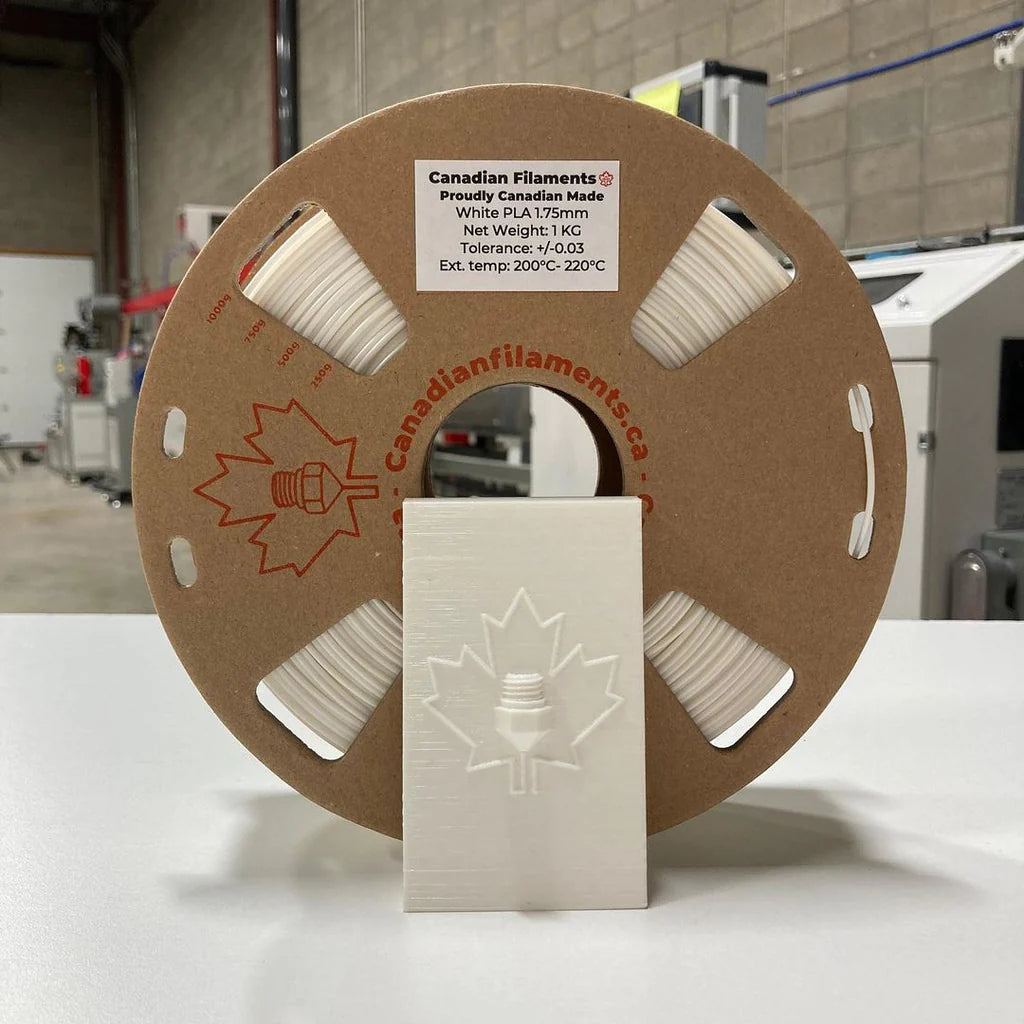 Canadian Filaments PLA - White - 1.75mm / 1 kg