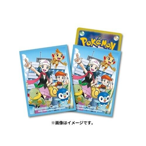 Pokémon Card Game | Japan-Exclusive Dawn & Lucas Sinnoh Sleeves (Pack of 64)