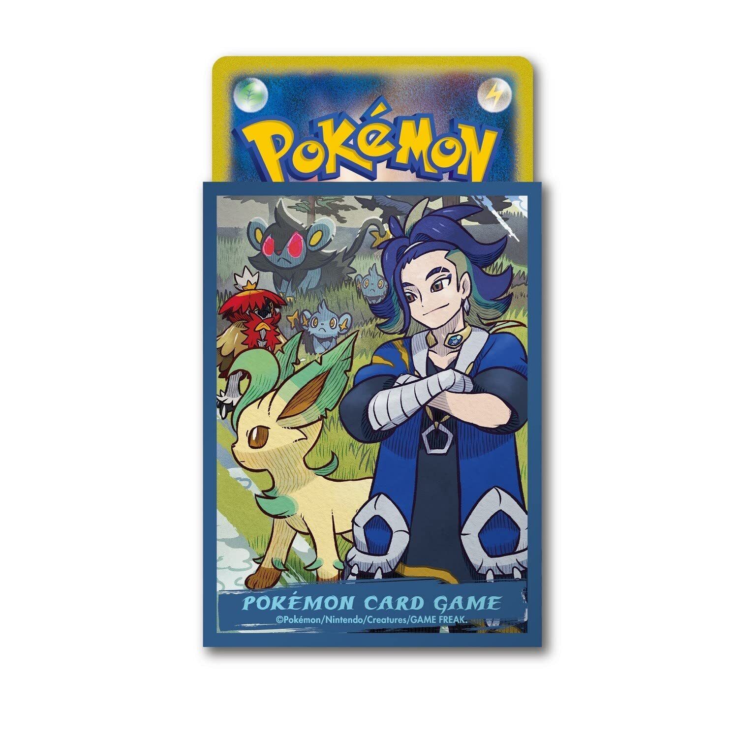 Pokémon Card Game | Japan-Exclusive Hisui Days (Adaman and Leafeon) Sleeves (Pack of 64)