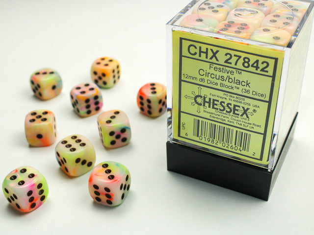 Chessex 27842 Festive Circus / Black