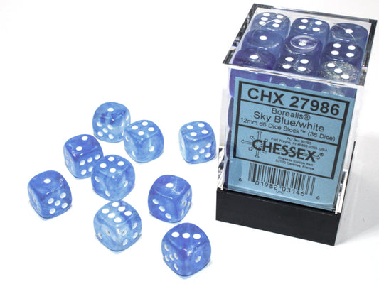 Chessex Borealis Sky Blue / White