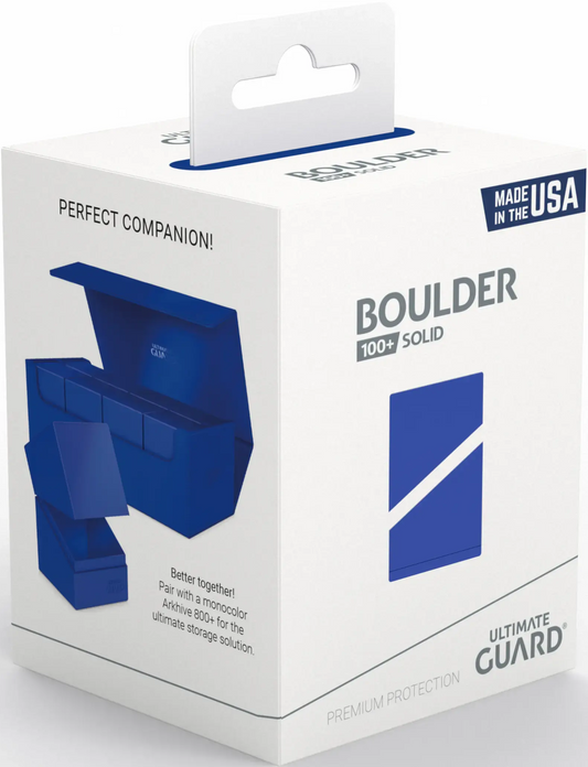 Ultimate Guard Deck Case Boulder 100+ Solid Blue