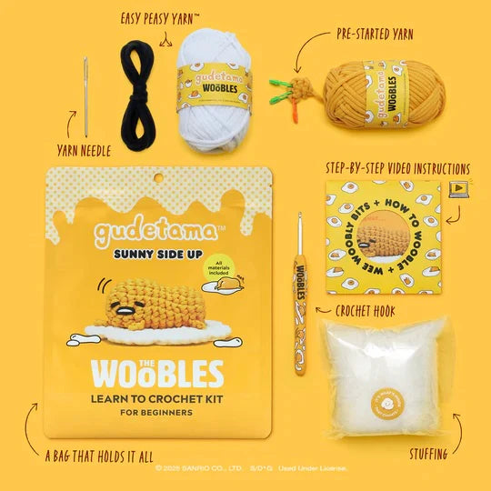 Woobles - Gudetama Sunny Side Up Crochet Kit