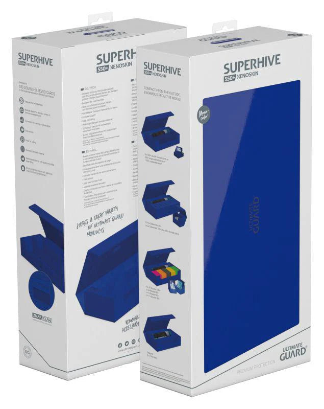 Ultimate Guard Superhive Xenoskin Monocolor Deck Case - 550+ - Blue