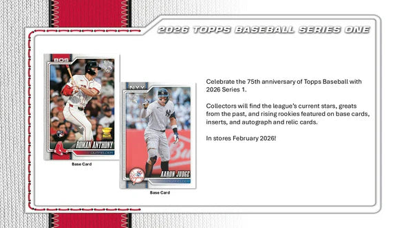 2026 Series 1 Topps Baseball Mega Box - 75th Anniversary
