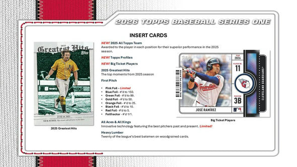 2026 Series 1 Topps Baseball Mega Box - 75th Anniversary