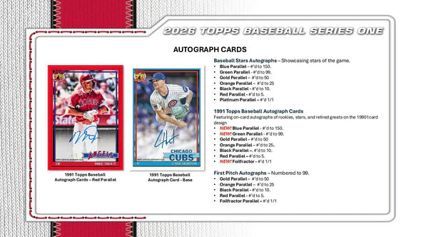 2026 Series 1 Topps Baseball Mega Box - 75th Anniversary