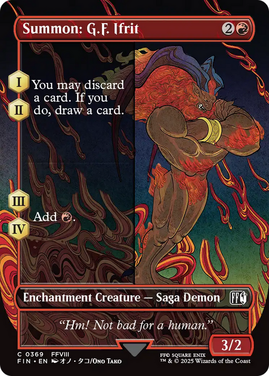 Summon: G.F. Ifrit (Borderless) (FIN-369) - FINAL FANTASY