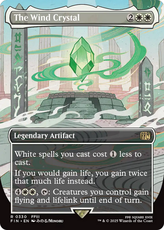 The Wind Crystal (Borderless) (FIN-330) - FINAL FANTASY Foil