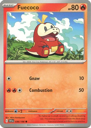 Fuecoco 036/198  SV01 Scarlet & Violet Base Set - Common