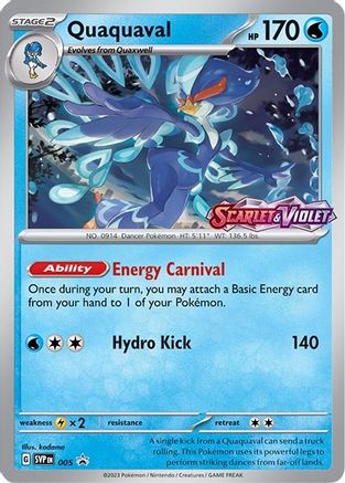 Quaquaval 005  - Holofoil SV Scarlet & Violet Promo Cards - Promo