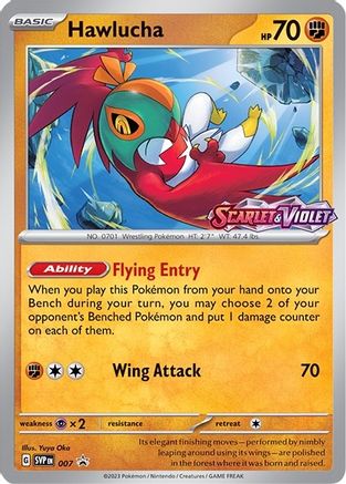Hawlucha 007  - Holofoil SV Scarlet & Violet Promo Cards - Promo