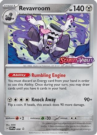 Revavroom 008  - Holofoil SV Scarlet & Violet Promo Cards - Promo