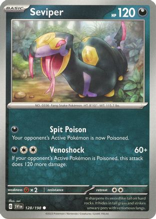 Seviper 128/198  SV01 Scarlet & Violet Base Set - Common
