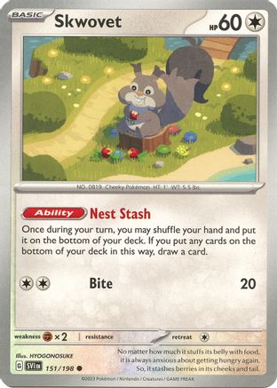 Skwovet 151/198  SV01 Scarlet & Violet Base Set - Common