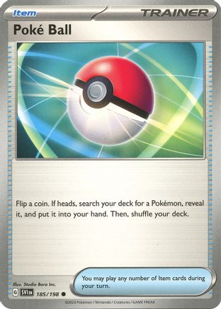 Poke Ball 185/198  - Reverse Holofoil SV01 Scarlet & Violet Base Set - Common