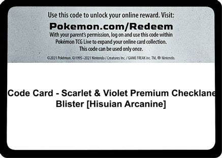 Code Card  SV01 Scarlet & Violet Base Set - Code Card