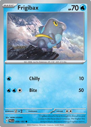 Frigibax 058/193  SV02 Paldea Evolved - Common