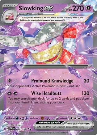 Slowking ex 086/193  - Holofoil SV02 Paldea Evolved - Double Rare