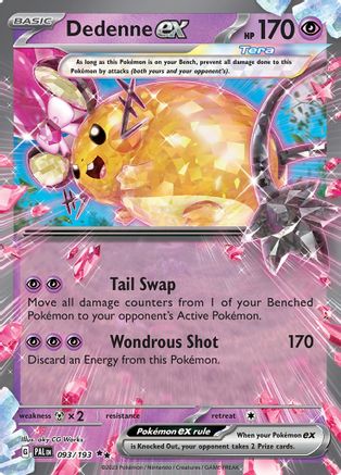 Dedenne ex 093/193  - Holofoil SV02 Paldea Evolved - Double Rare