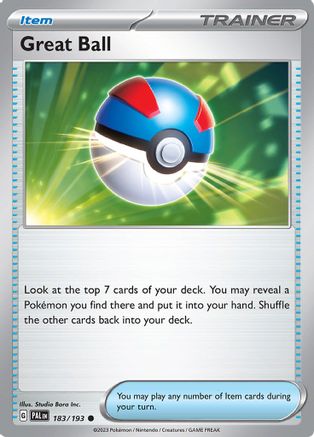 Great Ball 183/193  SV02 Paldea Evolved - Common