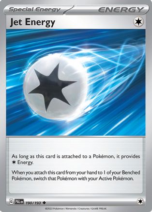 Jet Energy 190/193  - Reverse Holofoil SV02 Paldea Evolved - Uncommon