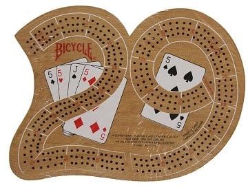 Bicycle - Classic "29" Wooden Cribbage Board Game