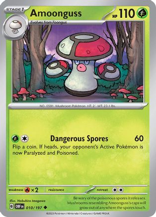 Amoonguss 010/197  SV03 Obsidian Flames - Uncommon